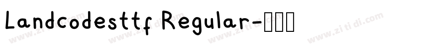 Landcodesttf Regular字体转换